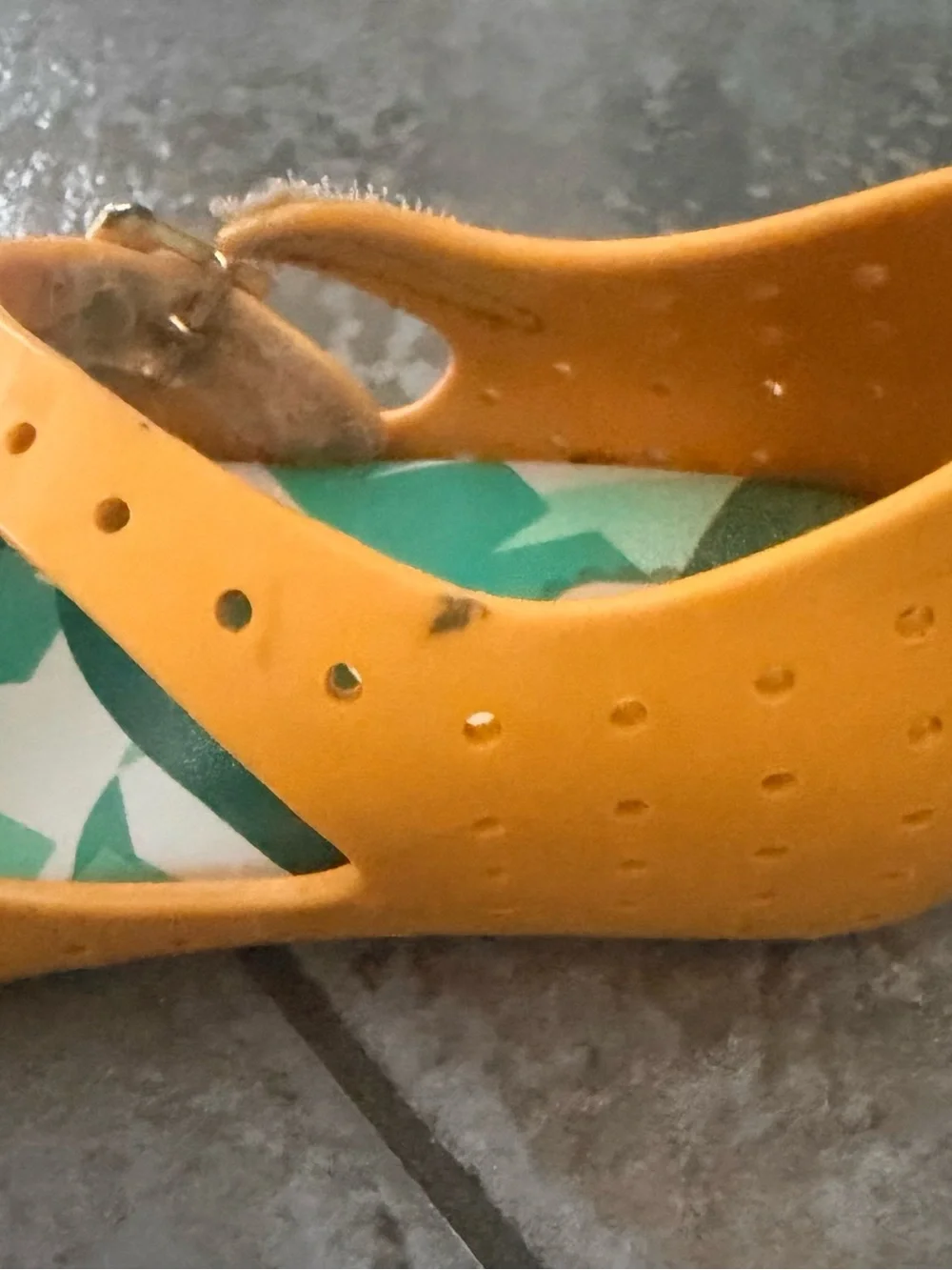 Mini Melissa Yellow Jelly Mary Jane Banana Sandals